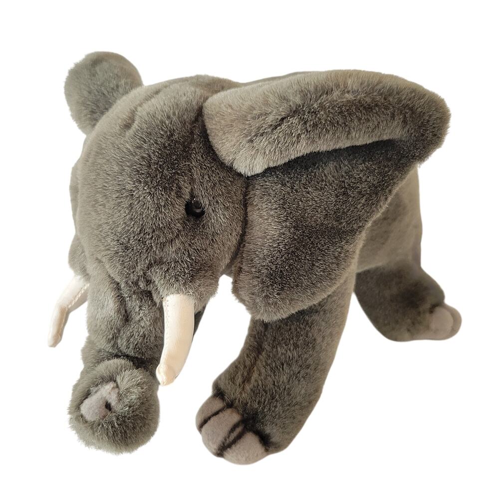 Jungle Joe’s Safari Friends Kate the Elephant Plush Gray 12” Stuffed Animal Toy